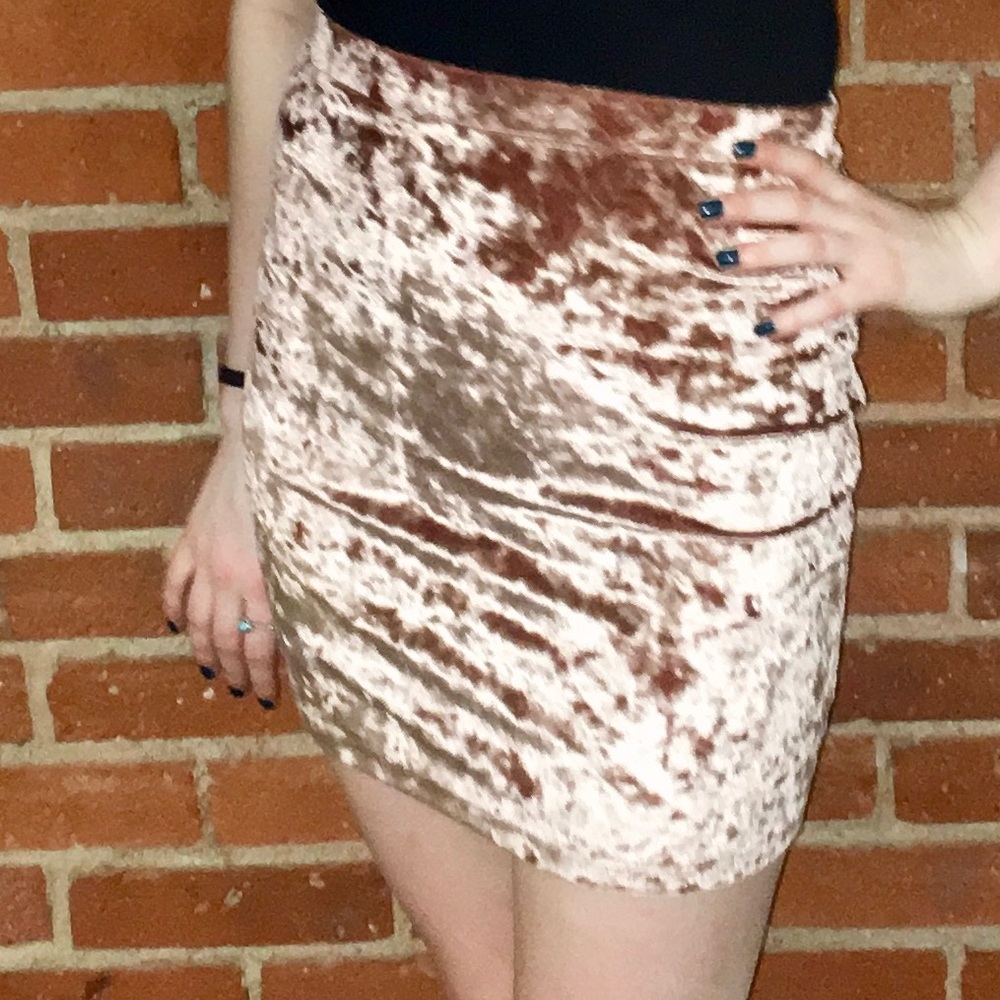 Velvet skirt
